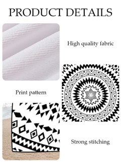 DUNISO Oversized Beach Towel, 150*75cm Microfiber Beach Towels, Quick Dry Towel for Swimmers Sand Proof Beach Towels for Adults Kids, Cool Pool Towels Beach Accessories Absorbent Towel for Travel Swim Yoga  - Image 4