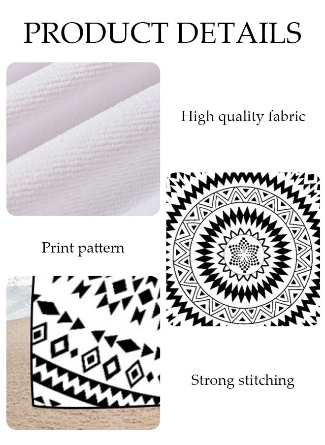 DUNISO Oversized Beach Towel, 150*75cm Microfiber Beach Towels, Quick Dry Towel for Swimmers Sand Proof Beach Towels for Adults Kids, Cool Pool Towels Beach Accessories Absorbent Towel for Travel Swim Yoga  - Image 4