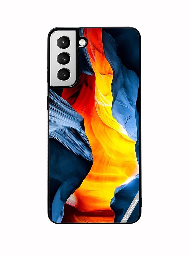 VR CREATIVE Protective Case Cover For Samsung Galaxy S22 5G Abstract Design Multicolour - Image 1