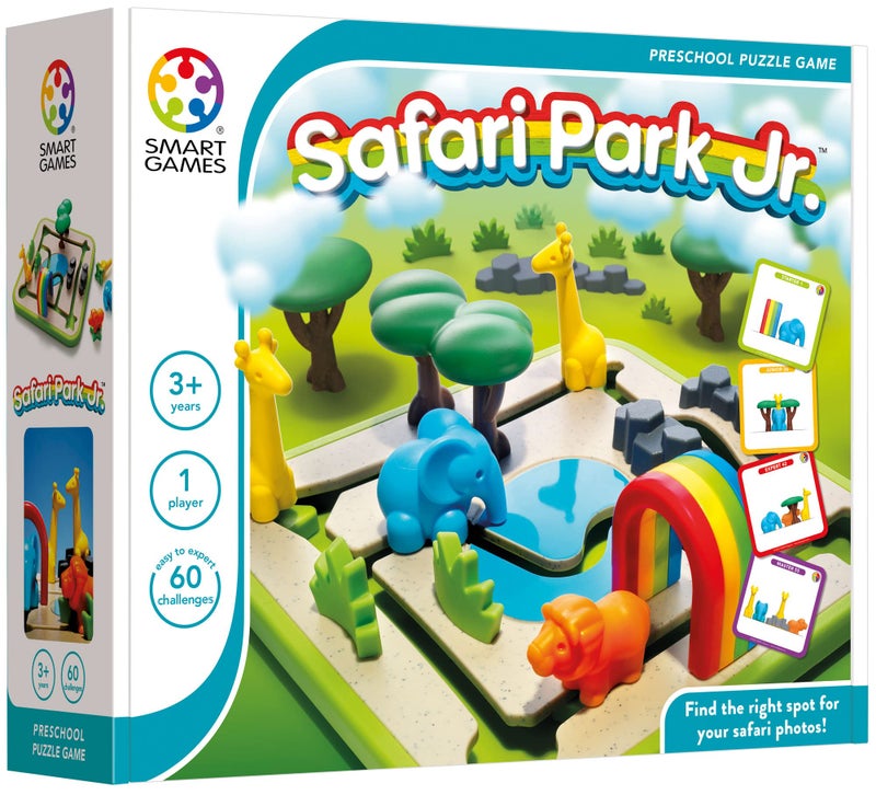 SmartGames Safari Park Jr. â€“ Preschool Logic & Matching Puzzle Game with 60 Challenges for Ages 3+ - Image 3