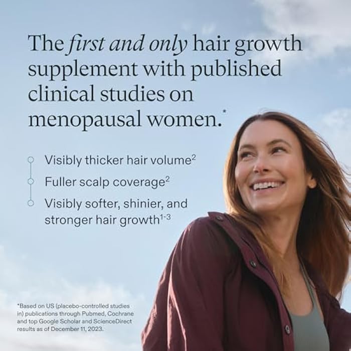 NUTRAFOL مكملات نمو الشعر للنساء من نوترافول، للأعمار 45 وما فوق، مختبرة سريرياً لزيادة كثافة الشعر وتغطية فروة الرأس، موصى بها من قبل أطباء الجلد - إمداد لمدة شهر واحد - Image 3