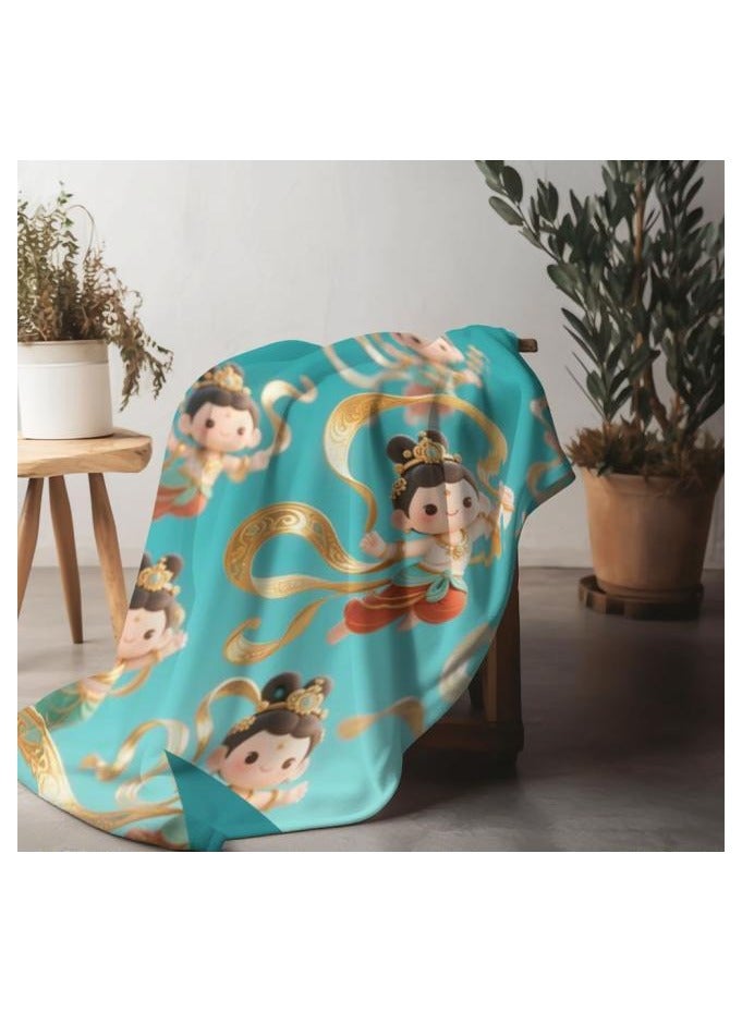 general Children's or student cartoon flannel thin blanket (warm and comfortable, suitable for sleep, games) 100cm*150cm - 378 - Image 1