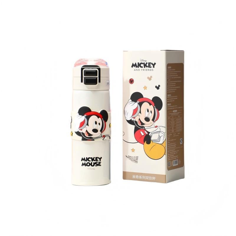 D-5571 Vacuum Dual Drink Cup, Mickey Cartoon Pattern, 6-Layer Insulation, Tea & Water Separation, 304 & 316 Stainless Steel - Image 5