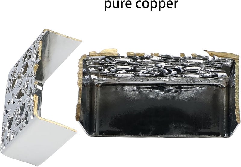OVSAL 2 PCS Guitar Pickup Covers Chrome 50mm/52mm Pole Spcing Pickup Covers Brass Humbucker Guitar Pickup Cover Neck Bridge Pickup Covers for Les Paul Lp Electric Guitar Market multi-use trusted quality - Image 4