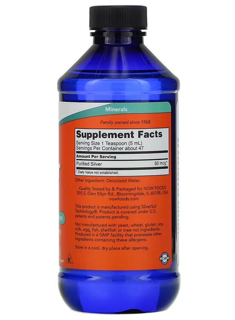 now Silver Sol, 50 mcg, 8 fl oz (237 ml) - Image 2