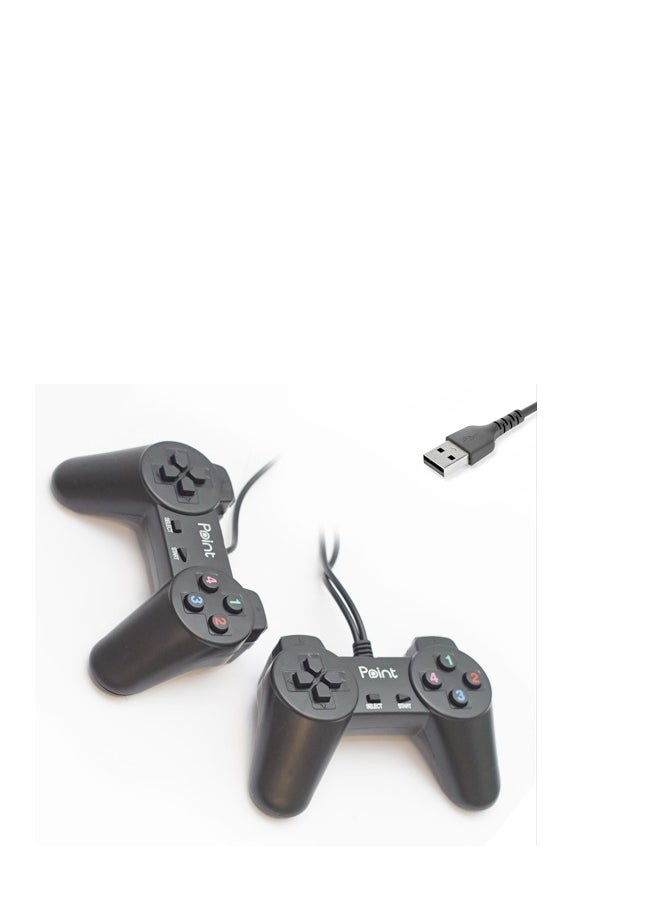 Point - GAMEPAD DOUBLE NORMAL POINT BLACK PT701 - Image 1