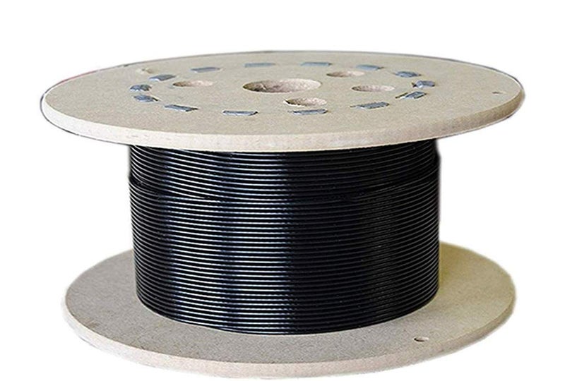SB CHAVAN SB CHAVAN Gym Wire Rope Material PU Polyurethane Coated Black Color Cable Inside Steel 6 MM Thickness 20 Mtrs - Image 1