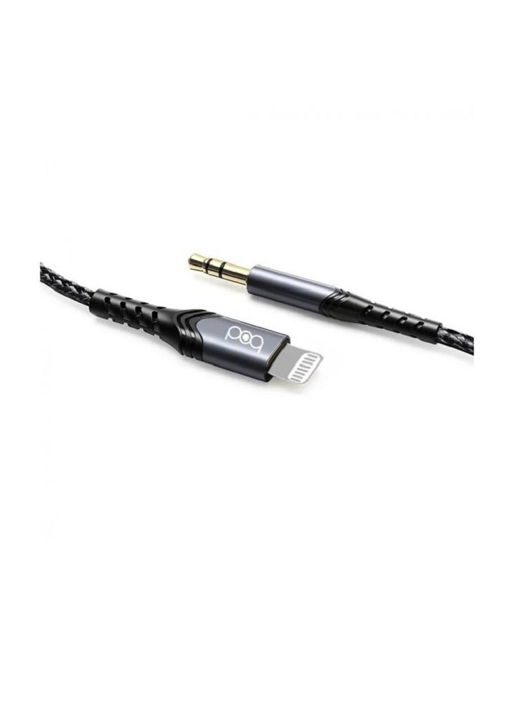 BOD iPhone AUX cable, Bud brand, 120 cm black - Image 3