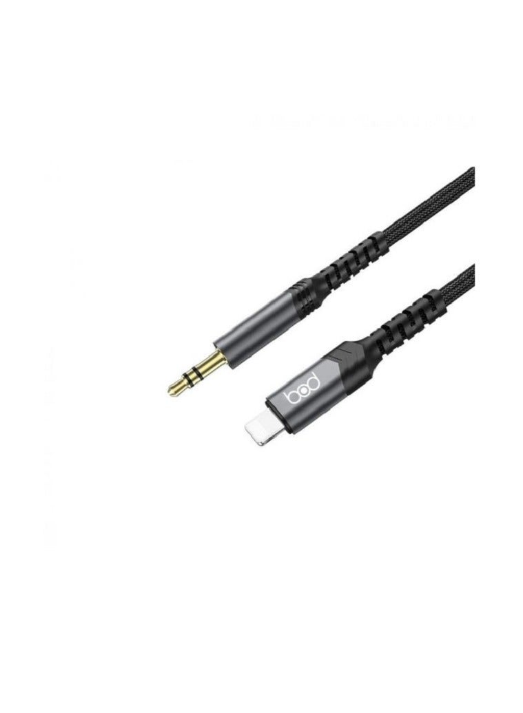BOD iPhone AUX cable, Bud brand, 120 cm black - Image 4