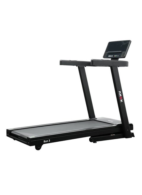 Fitness Run 3 Treadmill – 3 Hp Motor, 150Kg Capacity, 20 Kph Speed, 15 Incline Levels, Led Display, Body Fat Tracker, Foldable Design With Soft Drop & 6 Elastic Cushions For Comfortable Home Workouts