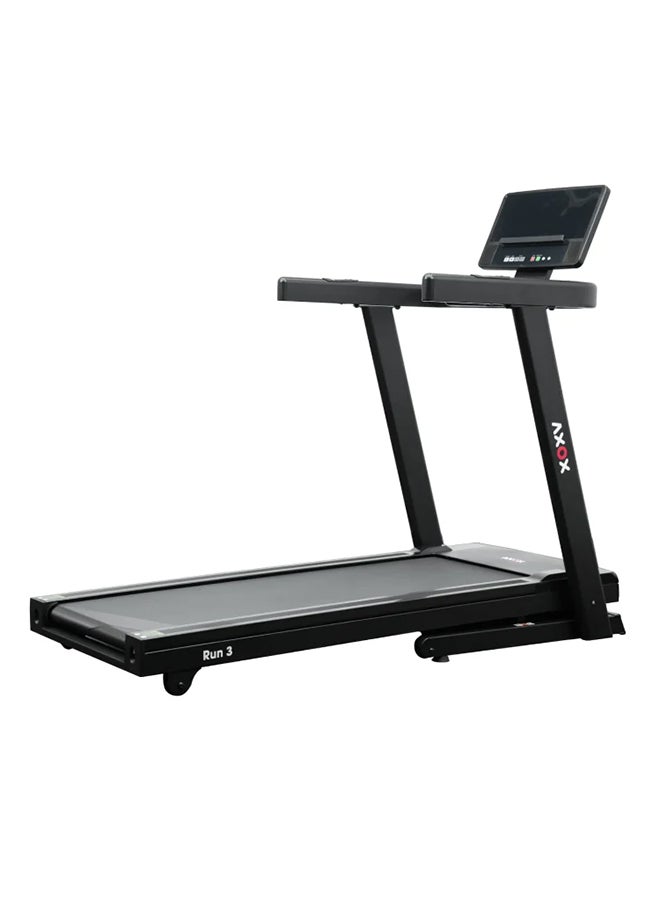 AXOX Fitness Run 3 Treadmill – 3 Hp Motor, 150Kg Capacity, 20 Kph Speed, 15 Incline Levels, Led Display, Body Fat Tracker, Foldable Design With Soft Drop & 6 Elastic Cushions For Comfortable Home Workouts  - Image 1