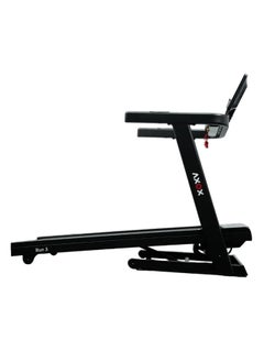 أكسوكس جهاز مشي Axox Fitness Run 3 - محرك 3 حصان، سعة 150 كجم، سرعة 20 كيلو في الساعة، 15 مستوى منحدر، شاشة LED، متتبع دهون الجسم، تصميم قابل للطي مع قطرة ناعمة و6 وسائد مرنة للتمرينات المنزلية المريحة  - Image 2