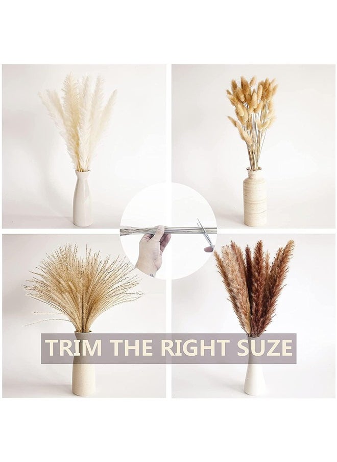 100 PCS Boho Pampas Grass, Naturally Dried Pompas, Pampas Grass Decor for Wedding , Boho Party Decorations, Table Decor
