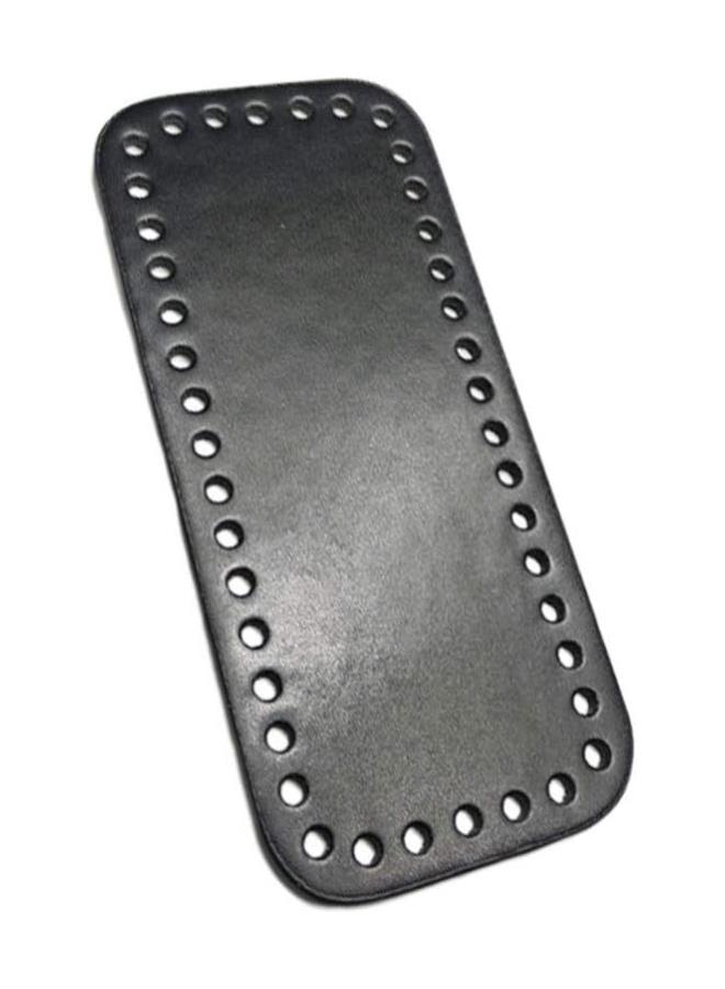klarako Purse Bottom Shaper Rectangle Handbag Base Shaper Pu Leather Bag Accessories for DIY Knitting Crochet Black  - Image 3