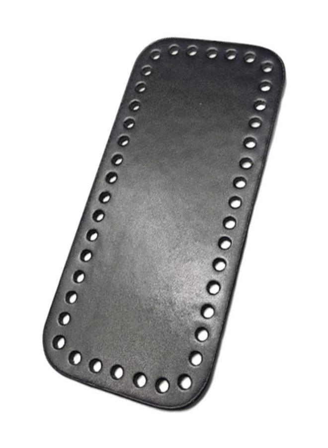 klarako Purse Bottom Shaper Rectangle Handbag Base Shaper Pu Leather Bag Accessories for DIY Knitting Crochet Black  - Image 4