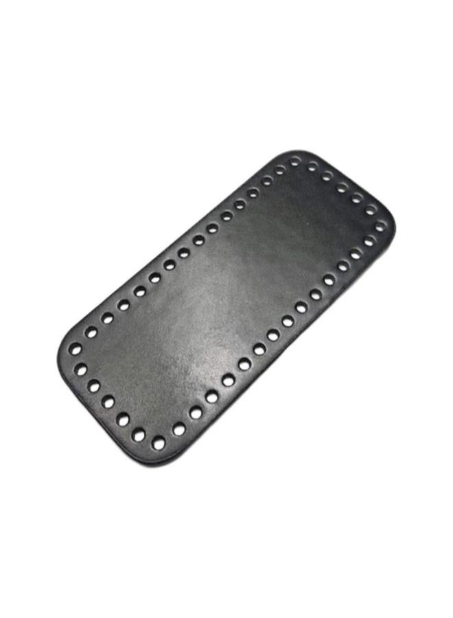 klarako Purse Bottom Shaper Rectangle Handbag Base Shaper Pu Leather Bag Accessories for DIY Knitting Crochet Black  - Image 1