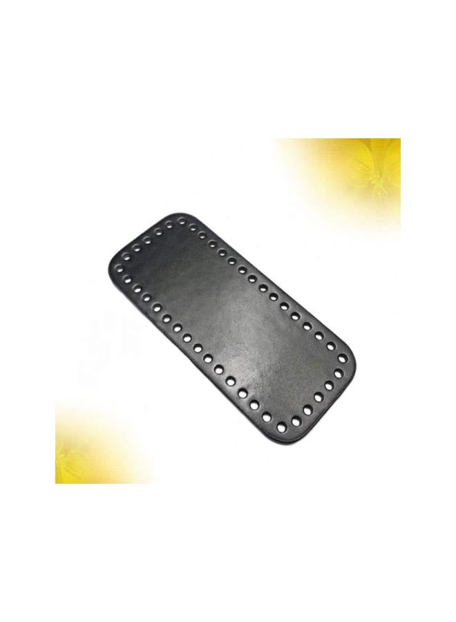 klarako Purse Bottom Shaper Rectangle Handbag Base Shaper Pu Leather Bag Accessories for DIY Knitting Crochet Black  - Image 5