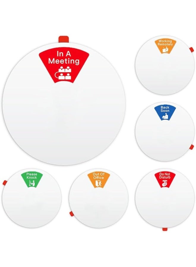 Office Privacy Sign Do Not Disturb Please Knock Out of Office In A Meeting Back Soon Working Remotely for Conference Room Any Room That Needs Privacy Black - Image 1