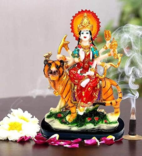 Mariner's Creation Sherawali MATA Rani Murti for Pooja Mandir and Home Décor Perfect Statue Idol Made of Resin and Marble - Image 2