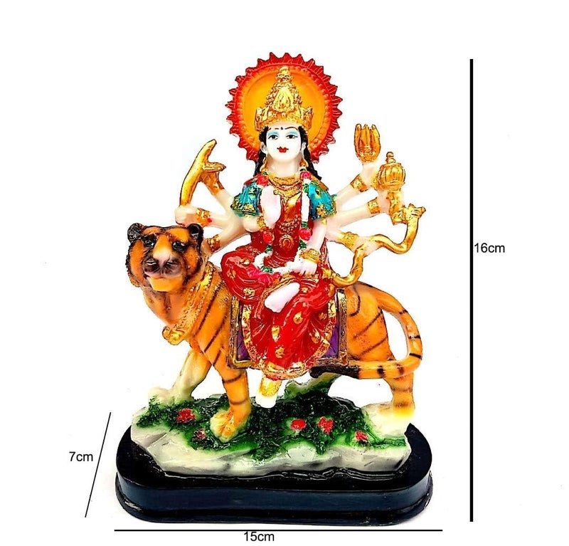 Mariner's Creation Sherawali MATA Rani Murti for Pooja Mandir and Home Décor Perfect Statue Idol Made of Resin and Marble - Image 5