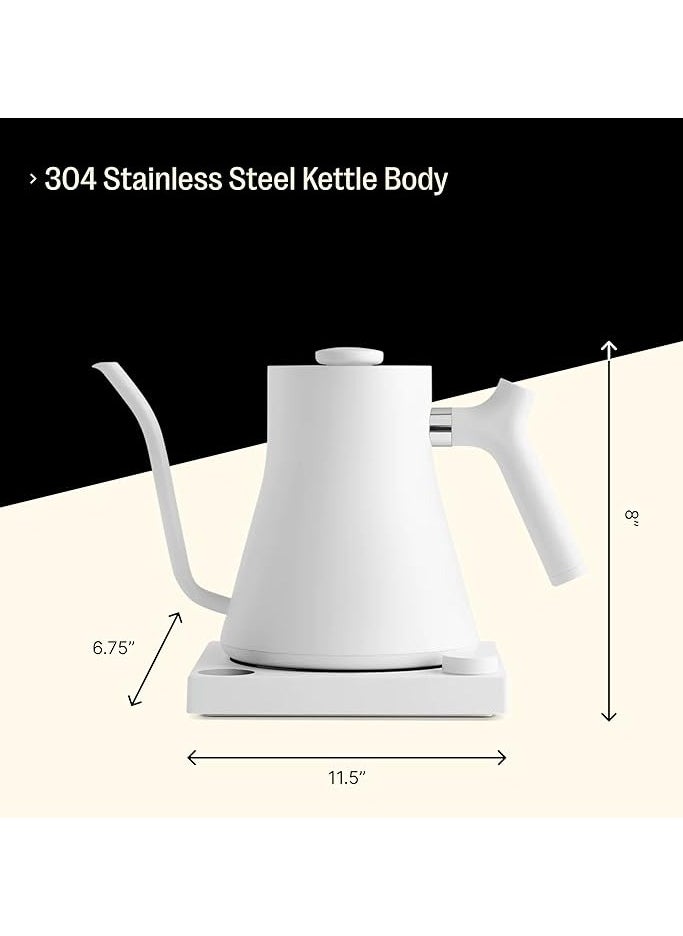 FELLOW - Stagg EKG Electric Coffee Kettle 900ml 1200W, Matte White - Image 1