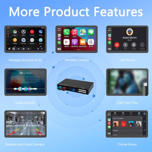 HMYC Wireless CarPlay/Android Auto Adapter for BMW NBT 3/4/5/6/7 Series X1/X3/X4/X5/X6 (2012-2016), Carplay Retrofit Decoder Module, Supports OEM Controls, Airplay Mirror Link, Navigation, Reverse Camera - Image 5