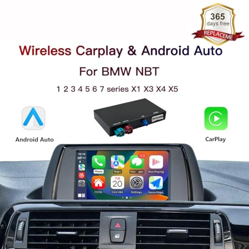 HMYC Wireless CarPlay/Android Auto Adapter for BMW NBT 3/4/5/6/7 Series X1/X3/X4/X5/X6 (2012-2016), Carplay Retrofit Decoder Module, Supports OEM Controls, Airplay Mirror Link, Navigation, Reverse Camera - Image 2