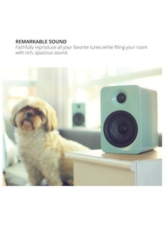 Kanto Kanto YU4MB Powered Speakers with Bluetooth and Built-in Phono Preamp | Auto Standby and Startup | Remote Included | 140W Peak Power | Pair | Matte Black  - Image 5