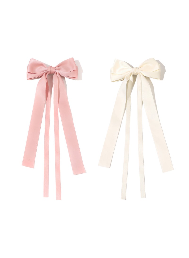 مشبك شعر على شكل قوس مشبك شعر انسيابي مشبك شعر نسائي إكسسوارات شعر بسيطة مشبك شعر منقار البط مشبك شعر مزاج الشريط 2 أزياء - Image 1