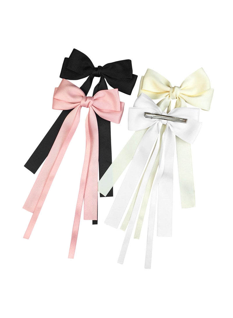 مشبك شعر على شكل قوس مشبك شعر انسيابي مشبك شعر نسائي إكسسوارات شعر بسيطة مشبك شعر منقار البط مشبك شعر مزاج الشريط 2 أزياء - Image 2