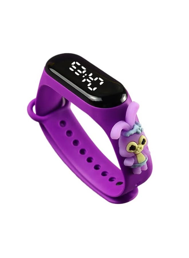 جمال مجموعة من 6 ساعات رقمية سيليكون مضادة للماء للأطفال - Image 4