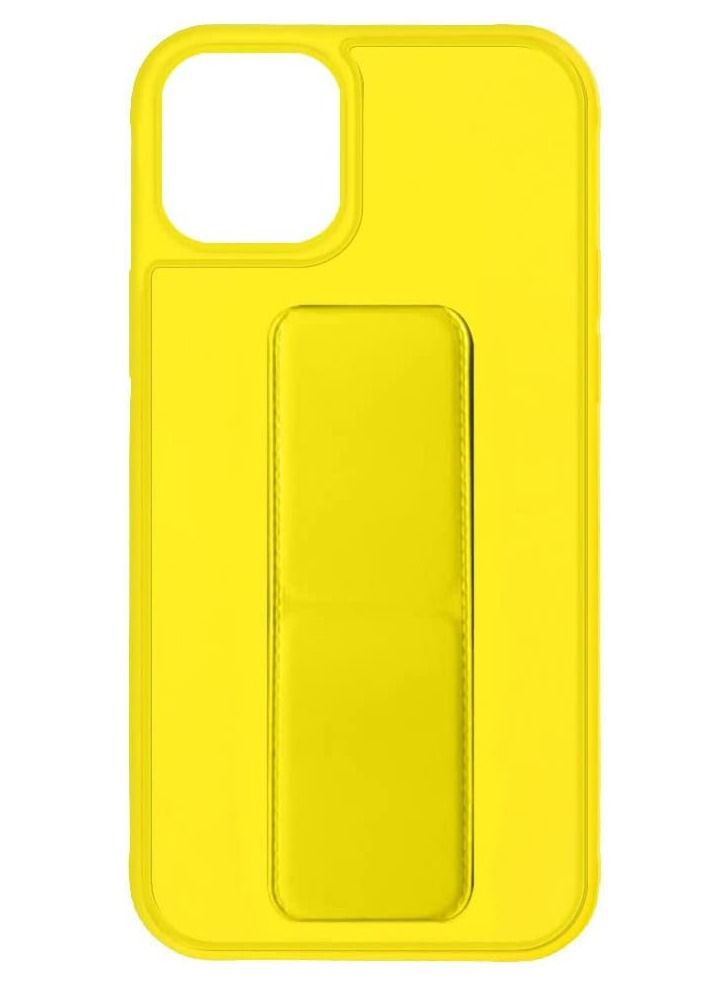 VITION Case Cover For iPhone 13 with Finger Grip Phone Holder and Car Magnetic Multi-function 3 in 1 Back Cover Protective Case (iPhone 13 Yellow) - Image 3
