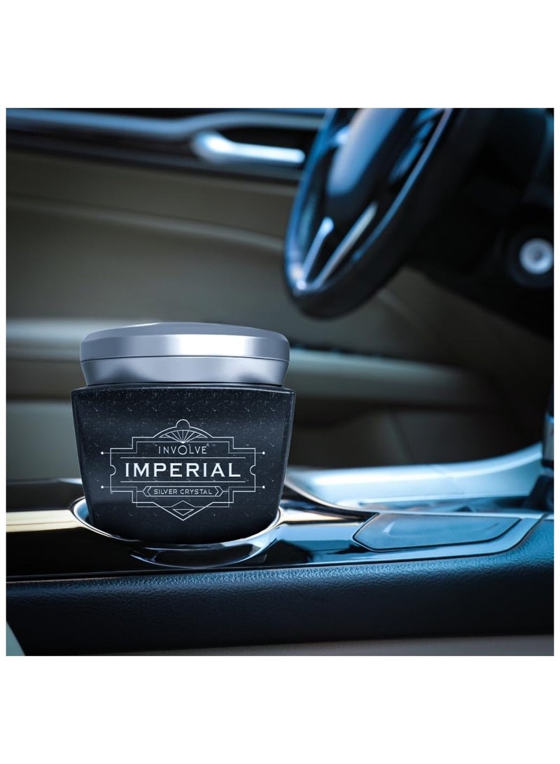 Involve Your Senses Imperial - Silver Crystal - Luxurious Car Perfume -60g | Car Accessories interior | car perfumes and fresheners | Long lasting fragrance | Car perfume | Car fresheners - Image 2