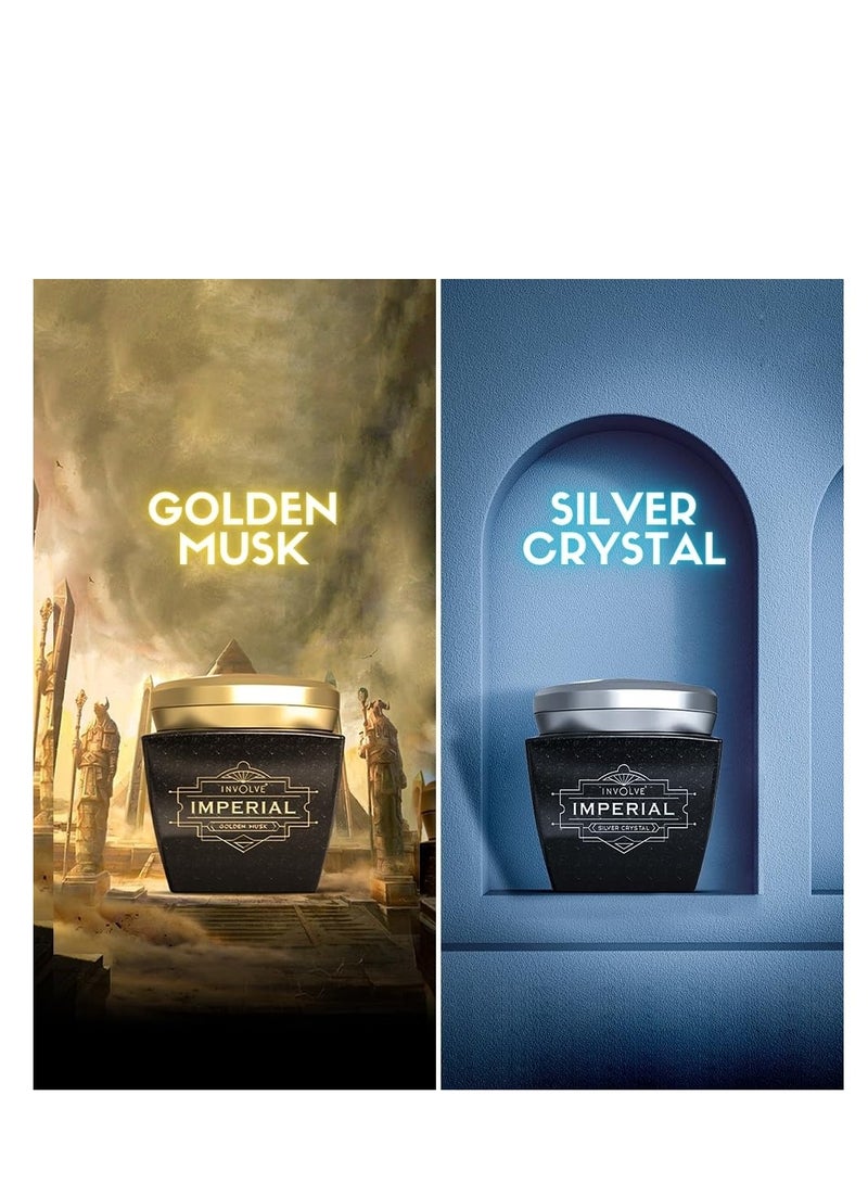 Involve Your Senses Imperial - Silver Crystal - Luxurious Car Perfume -60g | Car Accessories interior | car perfumes and fresheners | Long lasting fragrance | Car perfume | Car fresheners - Image 3