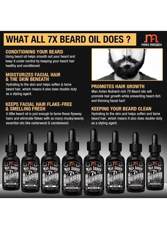 Man Arden 7X Beard Oil (The Woods) - 7 Premium Oils Blend for Beard Growth & Nourishment 30ml  - Image 4