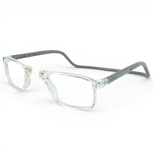 Clic Magnetic Reading Glasses Adjustable Neck Hanging Readers Secure Fit with Soft Headband Barat SXL Clear 175 - Image 1