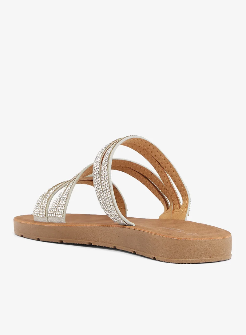 Savannah Collection Casual Flat Sandal