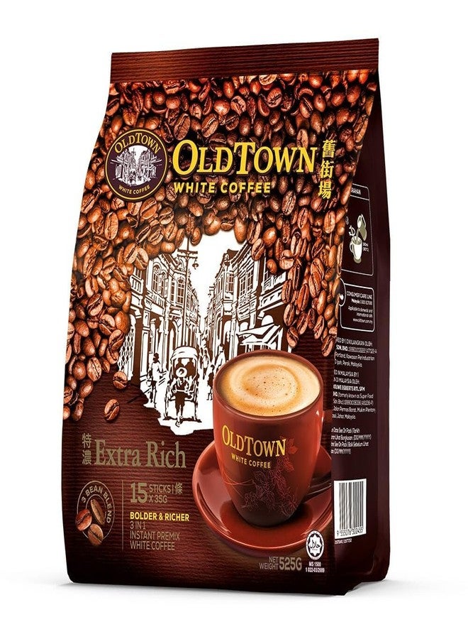OldTown Old Town White Coffee Ekstra Kaw 3 in 1 Instant Premix White Coffee 15 Sachets (15 X 35g) - Image 1
