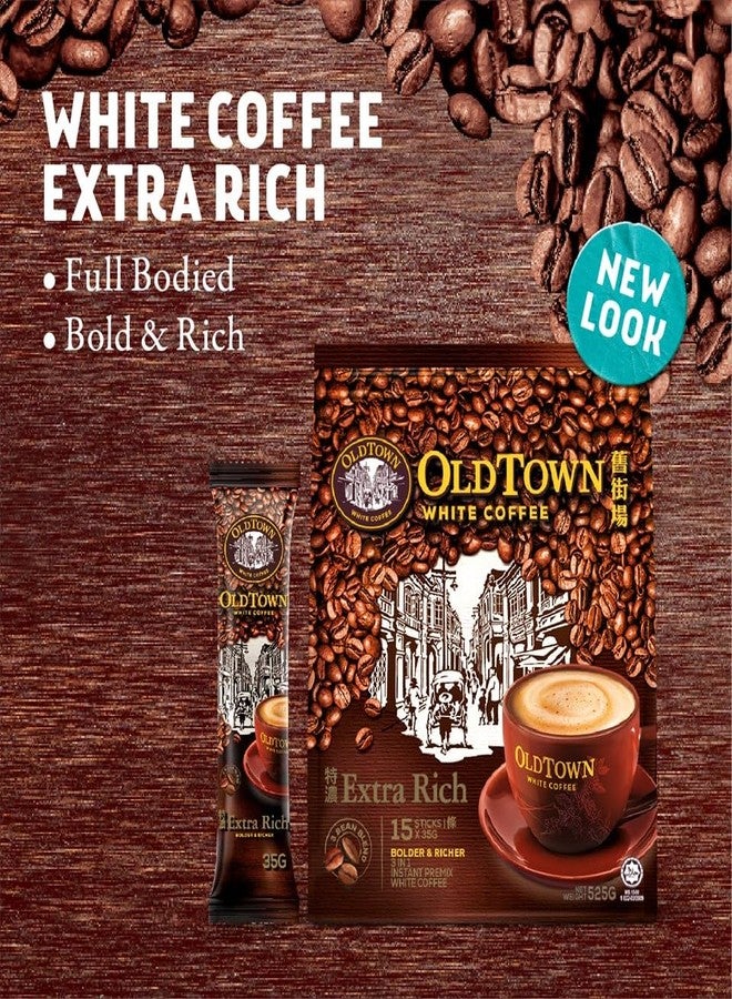OldTown Old Town White Coffee Ekstra Kaw 3 in 1 Instant Premix White Coffee 15 Sachets (15 X 35g) - Image 3
