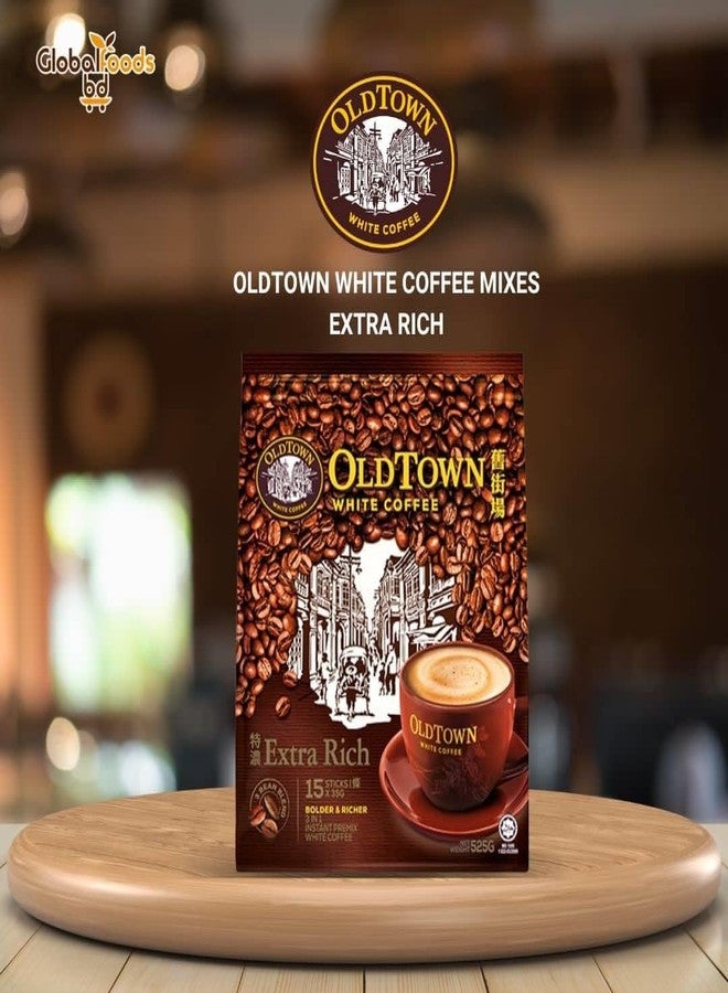 OldTown Old Town White Coffee Ekstra Kaw 3 in 1 Instant Premix White Coffee 15 Sachets (15 X 35g) - Image 2