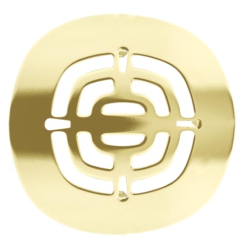 Westbrass Brass Snap-In Shower Strainer Grid, Polished Brass, D316-03 - Image 1