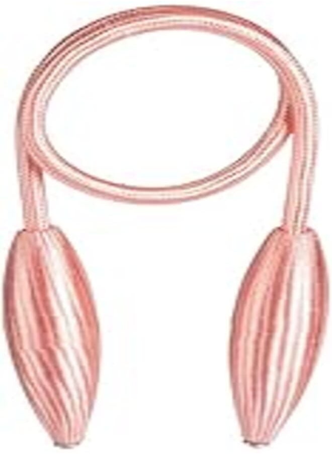 Generic 1 Pair Curtain Tiebacks Clips Random Modelling Curtain Holdbacks Hanging Belts Buckles Curtain Strap Holders Decorative - pink 
