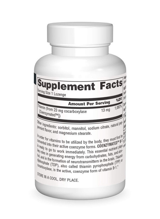 Source Naturals Coenzymated B-1, Cocarboxylase, 25 Mg, 30 Count - Image 3