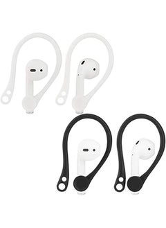 Ear Hooks For Airpods 2 1 2 Pairs Earphone Holders Anti Slip Over Ear Soft Tpu Earhook Earbuds Cover Earhooks For Outdoor Running Jogging Compatible With Airpods 1 & 2 Black White - pzsku/Z497456E059E1B18F4A75Z/45/_/1740929291/13bab674-1323-4f30-b5df-d02bc0939ace