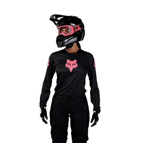 Fox Racing Womens 180 Motocross Dirt Bike Jersey BlackBlack Large - Image 1