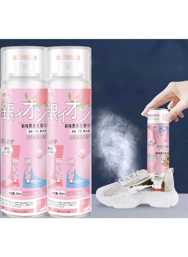 zoba Two pieces of shoe deodorizing spray - foot freshener and disinfectant, long-lasting freshness, eliminates unpleasant odors and freshens shoes and the air - Image 5