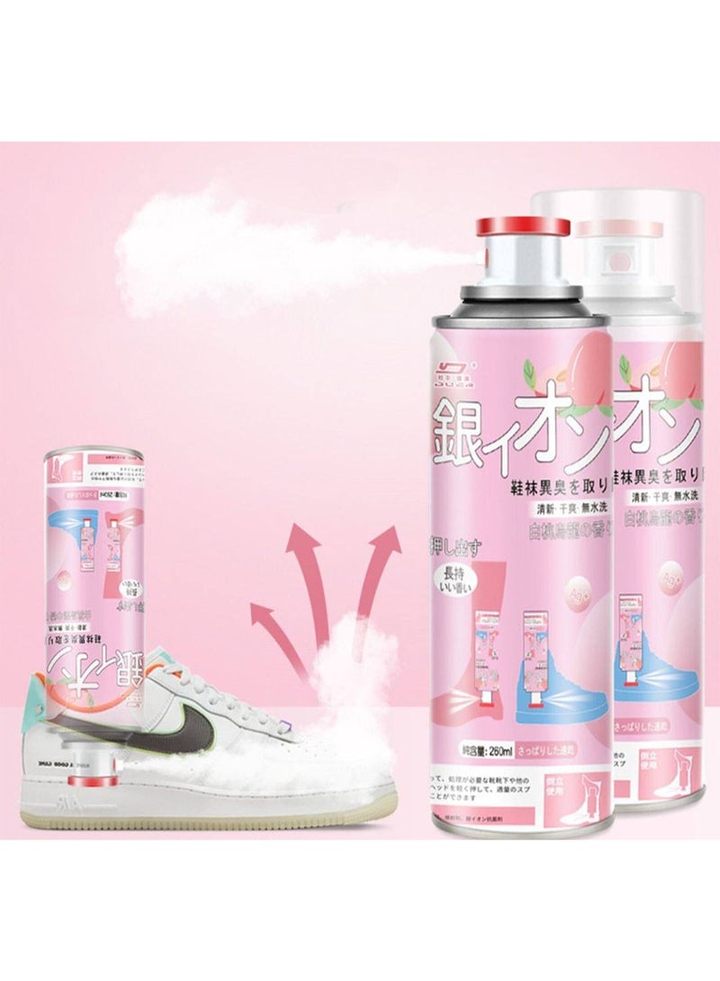zoba Two pieces of shoe deodorizing spray - foot freshener and disinfectant, long-lasting freshness, eliminates unpleasant odors and freshens shoes and the air - Image 3