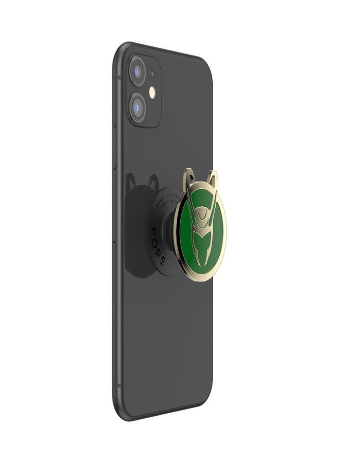 PopSockets : Phone Grip with Expanding Kickstand, Pop Socket for Phone - Enamel Marvel Loki - Image 2