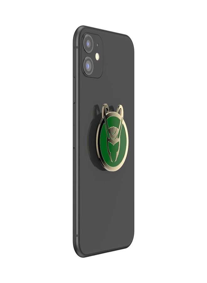 PopSockets : Phone Grip with Expanding Kickstand, Pop Socket for Phone - Enamel Marvel Loki - Image 3