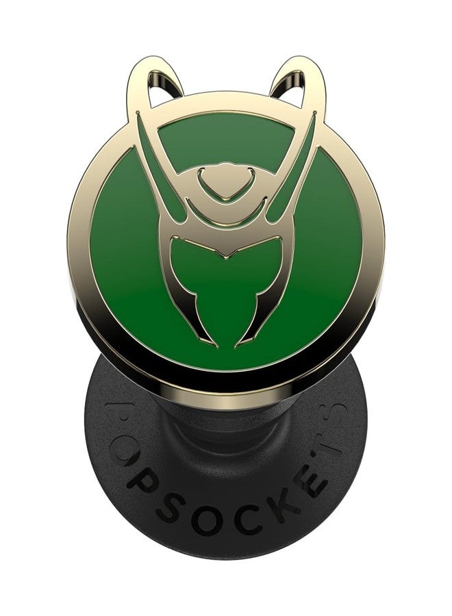 PopSockets : Phone Grip with Expanding Kickstand, Pop Socket for Phone - Enamel Marvel Loki - Image 1
